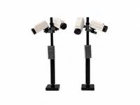 LEGO City 2x CCTV Camera Poles - Traffic Light Street Road Town Train Scenery