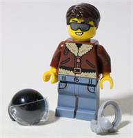 LEGO City Jet Pilot Minifigure Top Gun Aviator Airplane - All Parts LEGO New