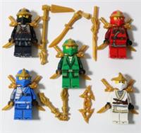 LEGO Ninjago ZX Minifigure x5 Bundle Lloyd Kai Cole Zane Jay 15th Anniversary