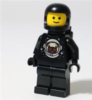 LEGO Black Classic Spaceman Pug Minifigure BAM Astronaut Dog - All Parts LEGO