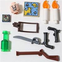LEGO Jack Sparrow Pirates Of The Caribbean Minifigure Accessory Pack POTC New