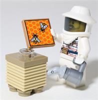 New LEGO City Beekeeper Minifigure Beehive Honey Farm All Parts LEGO