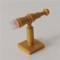 Lego - Floor Standing Gold Telescope - NEW - Custom #15