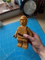 LARGE 3D Printed Lego Inspired C3PO - Star Wars - C-3PO