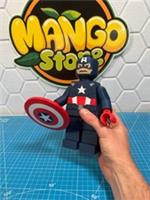 LARGE 3D Printed Lego Inspired Captain America - Marvel