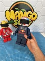 LARGE 3D Printed Lego Inspired Max Verstappen - F1 Formula 1