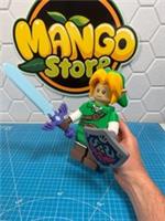 LARGE 3D Printed Lego Inspired Link - Legend of Zelda