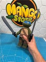 LARGE 3D Printed Lego Inspired Leonardo - TMNT - Teenage Mutant Ninja Turtles