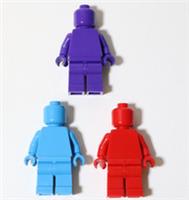 LEGO Monochrome Minifigure Bundle Red Purple Light Blue City NEW