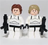 All Parts LEGO - Han Luke Stormtrooper Minifigures My Own Build Star Wars NEW