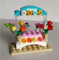 Lego - Florist Stall with 4 Flower Bunches & Contactless Payment - NEW Custom #3