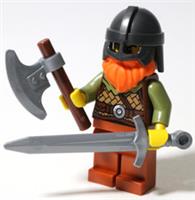 LEGO Viking Warrior Minifigure Vikings Series Knight Castle Saxon Genuine Parts