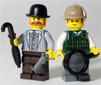 All Parts LEGO - Detective Sherlock Holmes & Dr Watson Minifigure Bundle Police