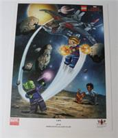 LEGO Captain Marvel 5005877 VIP Art Print Marvel 2019 Poster Print VGC
