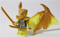 LEGO Golden Dragon Jay Minifigure Crystal Ninjago Crystalized new