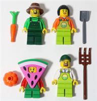 LEGO City Farm Family Minifigure Bundle Farmer Grocery Town People Pack