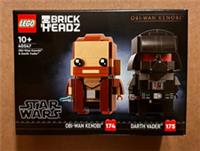 LEGO Brickheadz Star Wars Obi-Wan Kenobi & Darth Vader (40547) New & Sealed