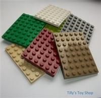 Lego - Large Thin Tile Bricks 6x8 Stud - ID 3036 - Pick Colour & Pack Size - NEW
