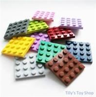 Lego - 4x4 Stud Thin Tiles Plate Bricks - 3031 - Pick Colour & Pack Size - NEW
