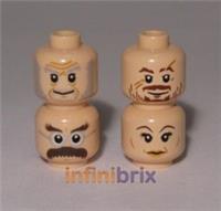 4x Lego Harry Potter Flesh Heads Ollivander, Lupin, Flitwick, Narcissa lot204