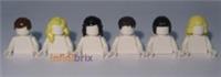 6x Lego Hair - Indiana Jones, Elsa, Marion, Mutt, Irina, Willie Scott NEW lot011