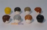 Lego Hair 62810 / 88425 PICK & MIX COLOURS Yellow Brown Orange Grey Black Tan