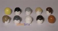 Lego Hair 92081 PICK & MIX ANY COLOURS! Yellow Black Grey Tan Brown White Nougat