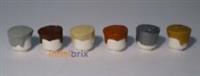 Lego Hair 30608 PICK & MIX ANY COLOURS! Grey Brown Tan Dark Orange Silver Gold