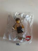 RARE genuine LEGO SYSTEM JOHNNY THUNDER minifigure KEYCHAIN KEYRING VINTAGE new