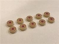 10 x LEGO 1 x 1 Cookie With Magenta Centre Pattern Tile for Minifigure NEW