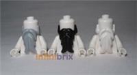 Lego Beards 6132 PICK & MIX ANY COLOURS! Light Grey Black White