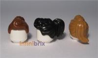 Lego Hair 13785 / 86220 PICK & MIX ANY COLOURS! Black Nougat Brown Orange Azur