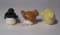Lego Hair 93562 PICK & MIX ANY COLOURS! Black, Nougat, Light Yellow