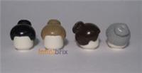Lego Hair 93217 / 86400 PICK & MIX ANY COLOURS! Black Dark Tan Brown Light Grey