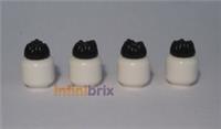 4x Lego Hair 68212 Black Spiky Tuft for Minion Otto NEW 6302577