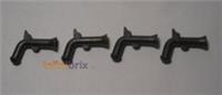 4x Lego Flintlock Pistol Guns 2562 Pearl Dark Grey for Pirates NEW 6184874