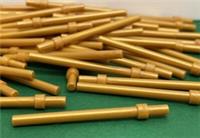 LEGO Stick Bar / Pearl Gold Stick 6L With Thick Stop, No 28921, 63965, 8 Pieces