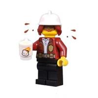 Genuine LEGO City TV Freya McCloud Cocoa Splash Fire Chief Minifigure 60271