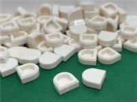 LEGO Tile, 1 x 1 Half Oval, White, Part No. 24246, 35398, 35399, 50 Pieces