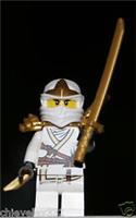 ZANE ZX WHITE Ninja FROM 9440 with Twin Swords Lego Ninjago NEW and Genuine