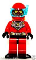 Scuba Robin Minifigure (plus Hair) Lego DC Universe 76027 Brand New and Genuine