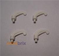 4x Lego Feather Plumes 79806 White for Minifigure Knight Helmets NEW