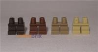 4x Lego Plain Short Legs 41879 Dark Brown, Reddish Brown, Dark Tan, Tan NEW