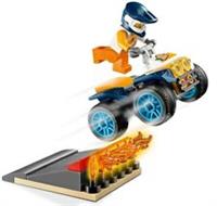 Genuine LEGO City Stunt ATV Quad Bike Buggy With Flaming Ramp & Minifigure Gift