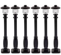 LEGO Street Lights / Black Lamp Posts (8cm tall) x6