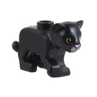 Genuine LEGO Black Lion Baby Panther Cub Cat Wild Animal Minifigure 77307pb03