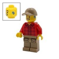 Genuine LEGO Hearing Impaired Deaf Man Male & Hearing Aid Minifigure Cap Gift