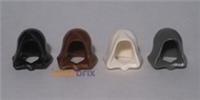 4x Lego Hoods 30381 Black, Reddish Brown, White, Dark Grey for Minifigures NEW