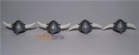 4x Lego Viking Helmets + Horns 53450 Silver for Minifigures NEW 6391820