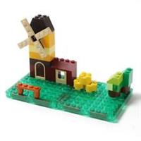 Magnetic tiles that work with legos